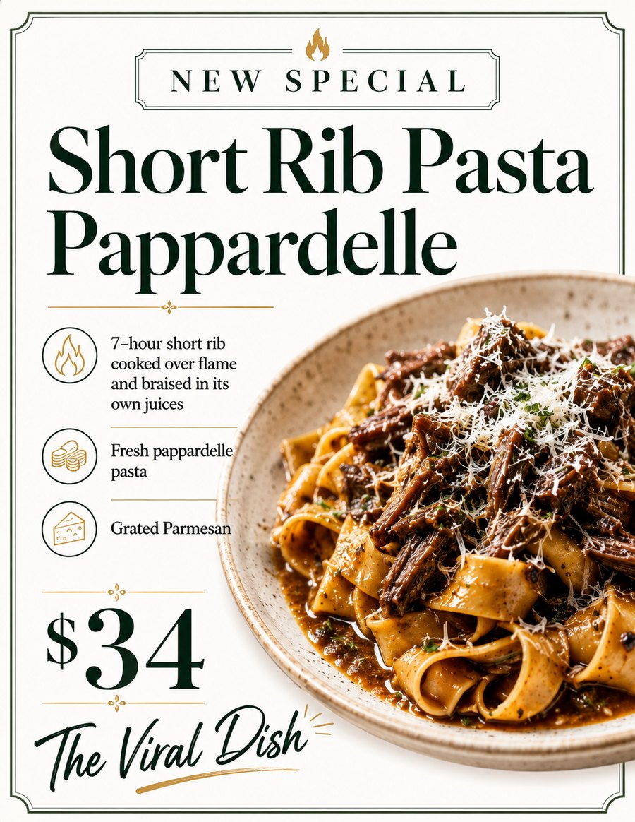 Short Rib Pasta Pappardelle